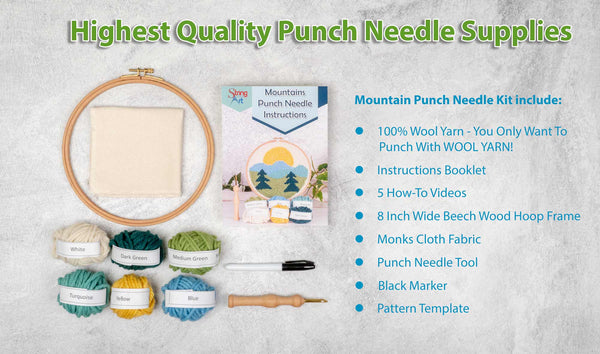 Anko Punch Needle Kit - Rainbow – Bunnasia